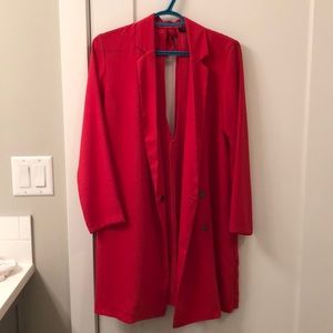 TOPSHOP BOW BACK BLAZER DRESS